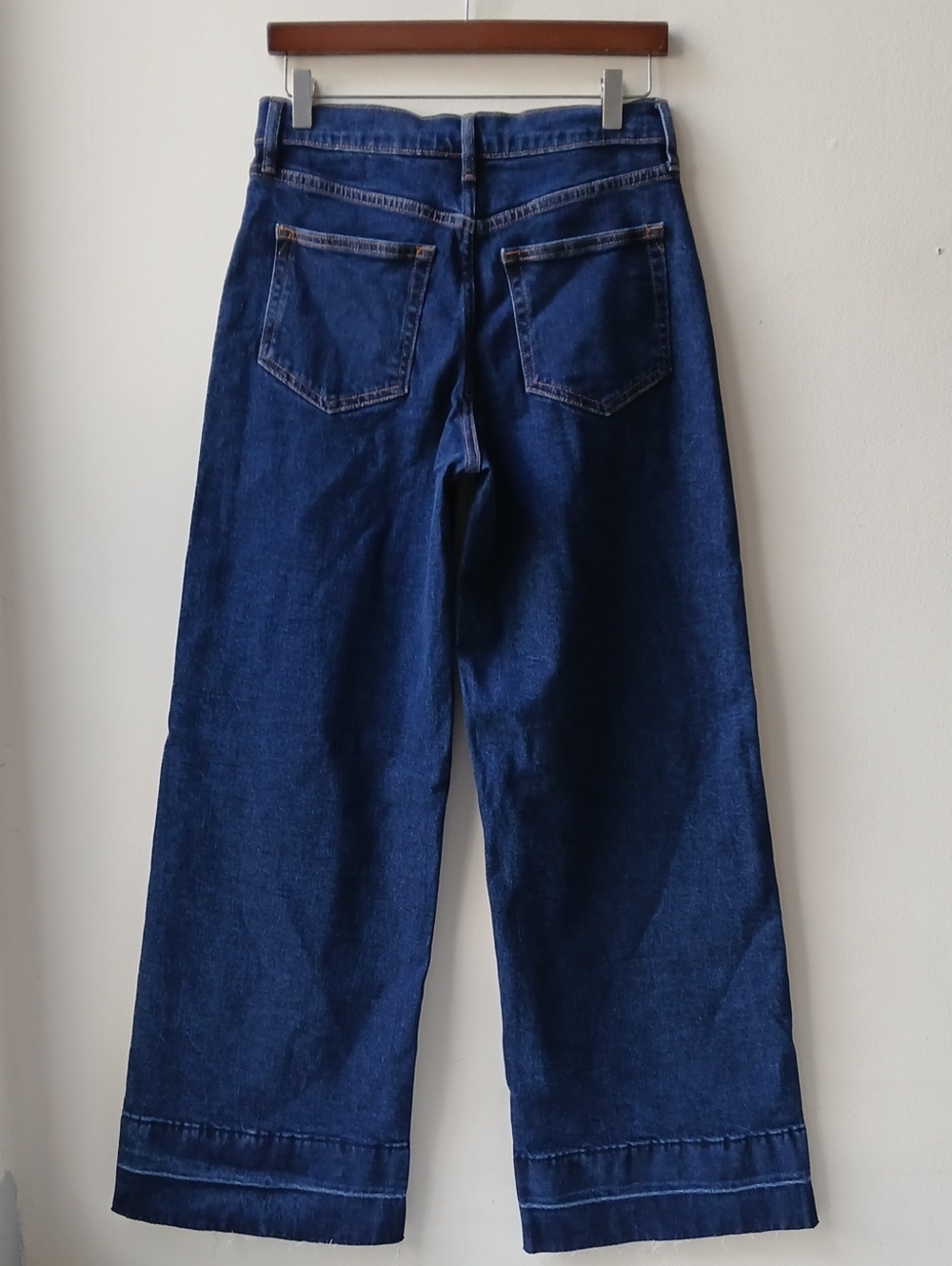 Gap High Stride Wide Leg Jeans Women's 6/28 Tall - Picture 3 of 7